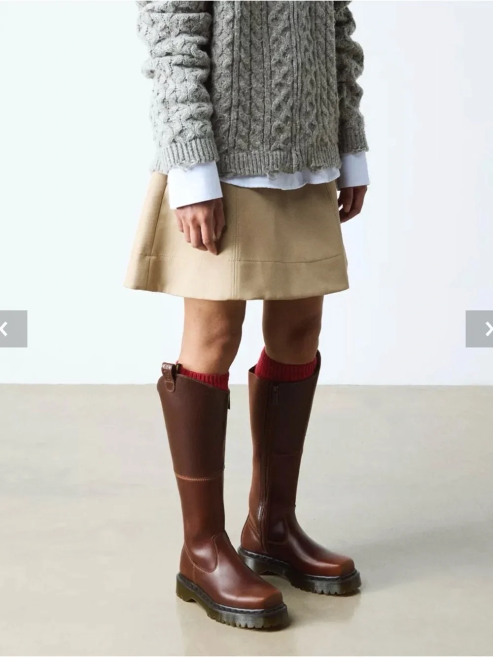 AMAAYAH KNEE HIGH LEATHER BOOTS - Picture 15 of 15